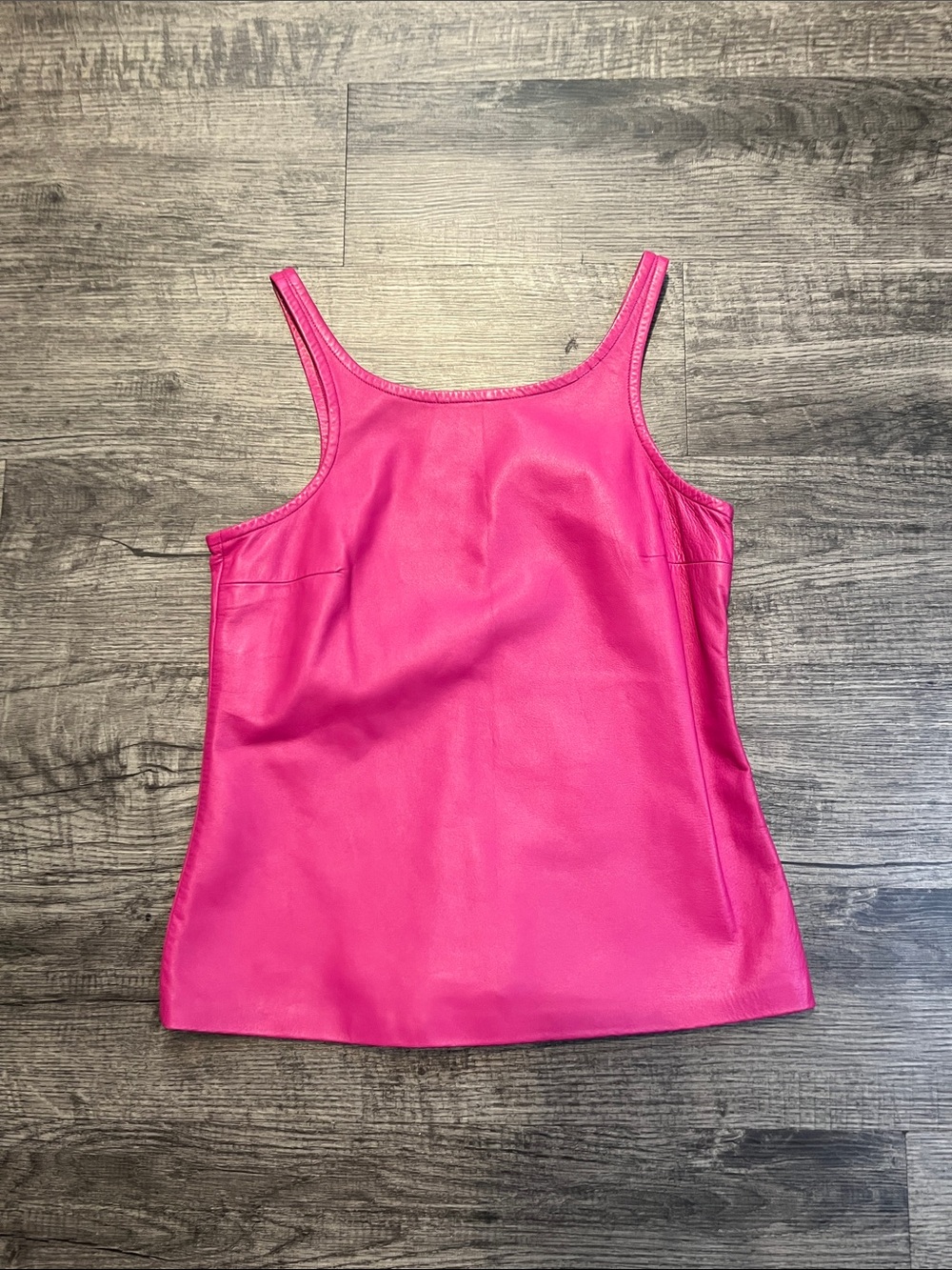 Versus Versace leather Hot Pink Women's Tank Top